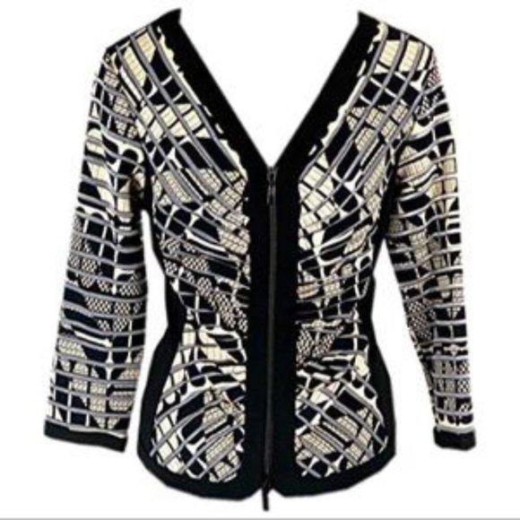 HP✨Like 🆕🇨🇦Gorgeous JR Fitted Zipped Blazer - Picture 4 of 17